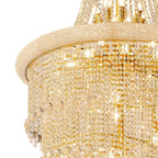 IL32118 Alexandra Pendant 7 Layer Spiral 63 Light E14 Gold/Crystal