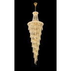 IL32118 Alexandra Pendant 7 Layer Spiral 63 Light E14 Gold/Crystal