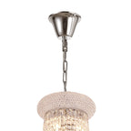 IL31456 Alexandra Pendant 4 Layer Spiral 25 Light E14 Polished Chrome/Crystal