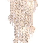 IL31456 Alexandra Pendant 4 Layer Spiral 25 Light E14 Polished Chrome/Crystal