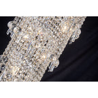 IL31456 Alexandra Pendant 4 Layer Spiral 25 Light E14 Polished Chrome/Crystal