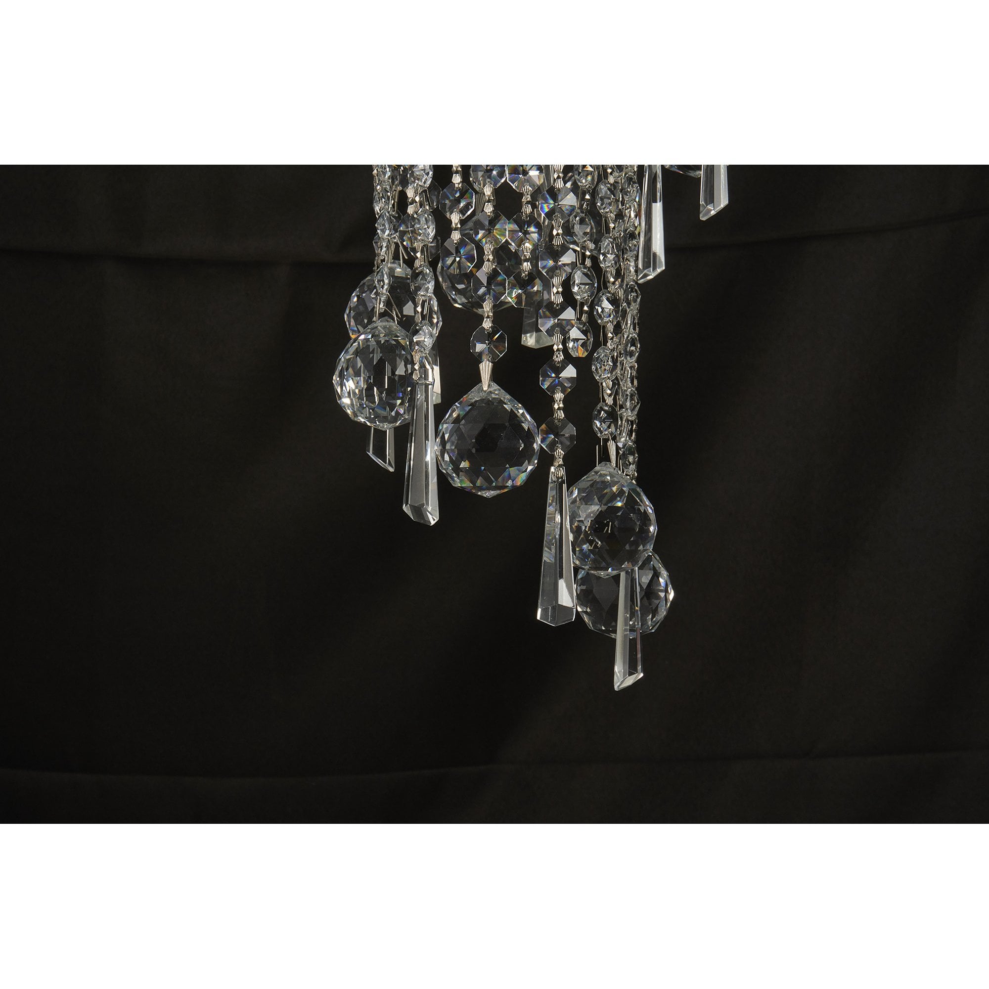 IL31456 Alexandra Pendant 4 Layer Spiral 25 Light E14 Polished Chrome/Crystal