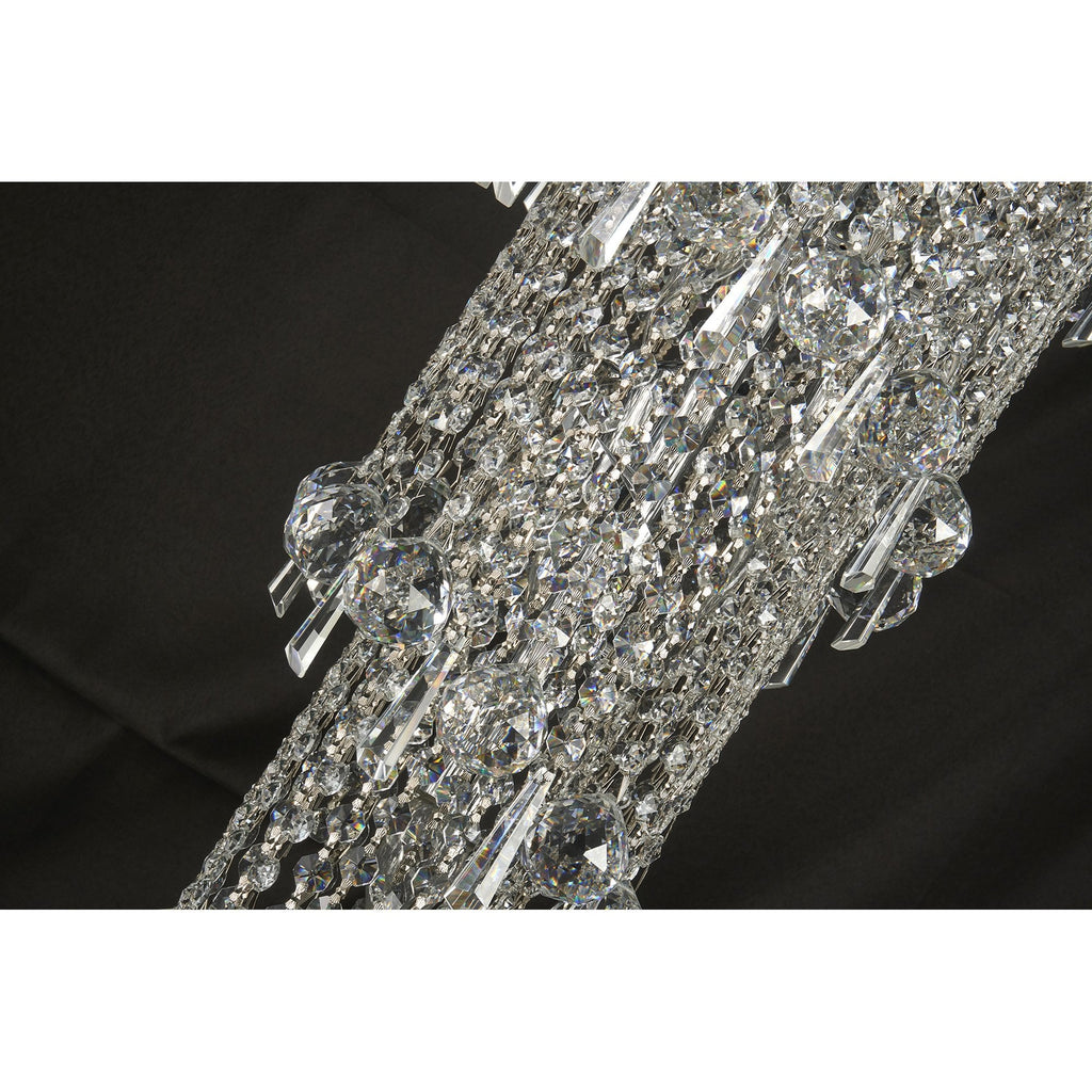 IL31456 Alexandra Pendant 4 Layer Spiral 25 Light E14 Polished Chrome/Crystal