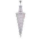 IL31457 Alexandra Pendant 4 Layer Spiral 49 Light E14 Polished Chrome/Crystal