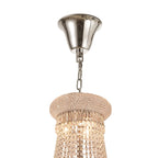 IL31457 Alexandra Pendant 4 Layer Spiral 49 Light E14 Polished Chrome/Crystal