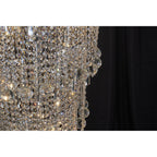 IL31457 Alexandra Pendant 4 Layer Spiral 49 Light E14 Polished Chrome/Crystal