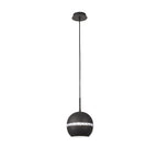 IL32843 Andrea Single Pendant 1 Light E27 Graphite/Crystal