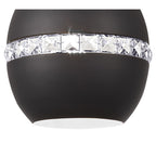 IL32843 Andrea Single Pendant 1 Light E27 Graphite/Crystal