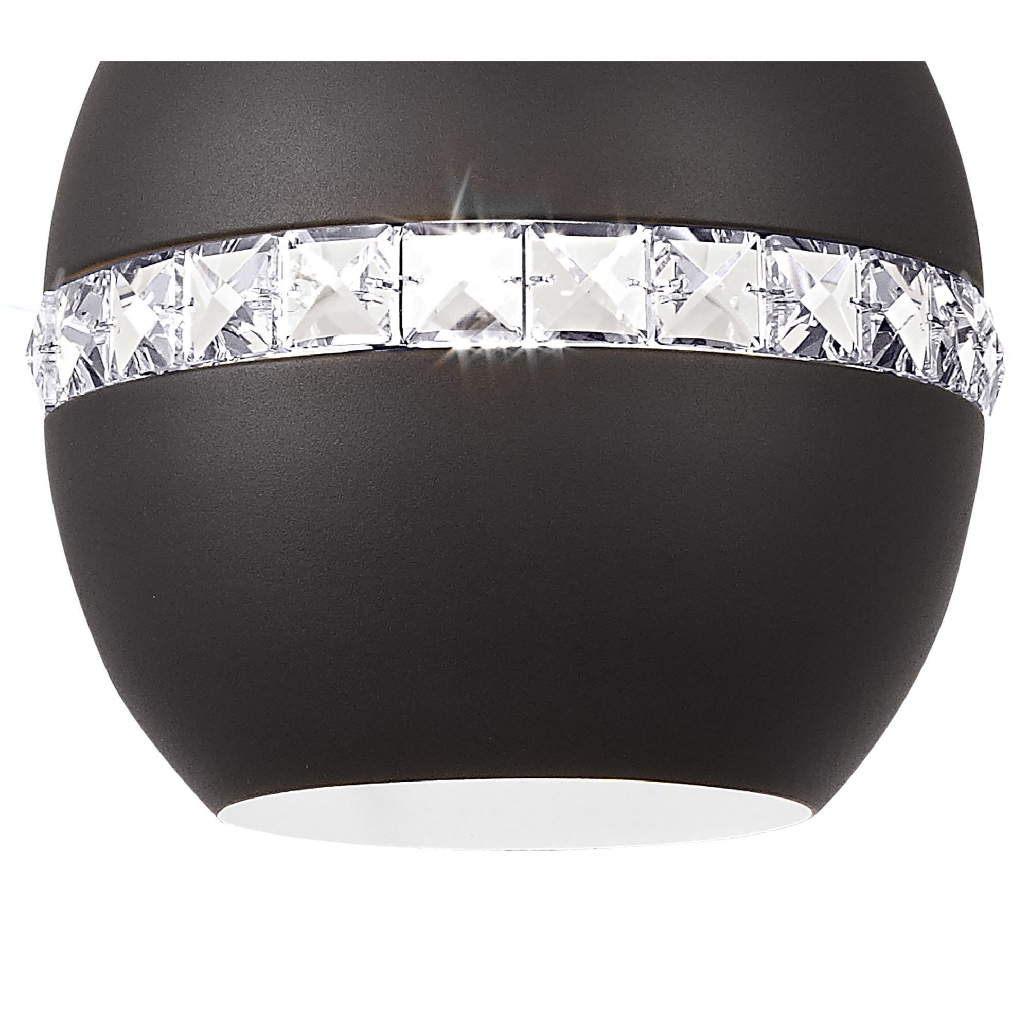 IL32843 Andrea Single Pendant 1 Light E27 Graphite/Crystal