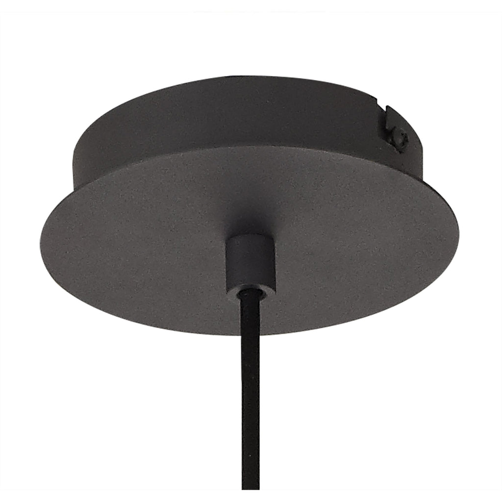 IL32843 Andrea Single Pendant 1 Light E27 Graphite/Crystal