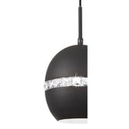 IL32843 Andrea Single Pendant 1 Light E27 Graphite/Crystal