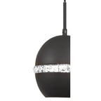 IL32844 Andrea Pendant 3 Light E27 Linear Graphite/Crystal
