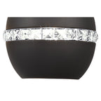 IL32844 Andrea Pendant 3 Light E27 Linear Graphite/Crystal