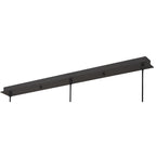 IL32844 Andrea Pendant 3 Light E27 Linear Graphite/Crystal