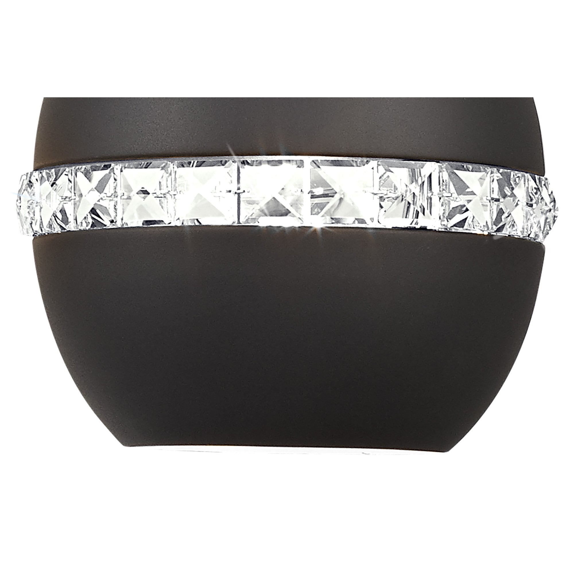 IL32845 Andrea Pendant 3 Light E27 Round Graphite/Crystal