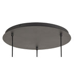IL32845 Andrea Pendant 3 Light E27 Round Graphite/Crystal