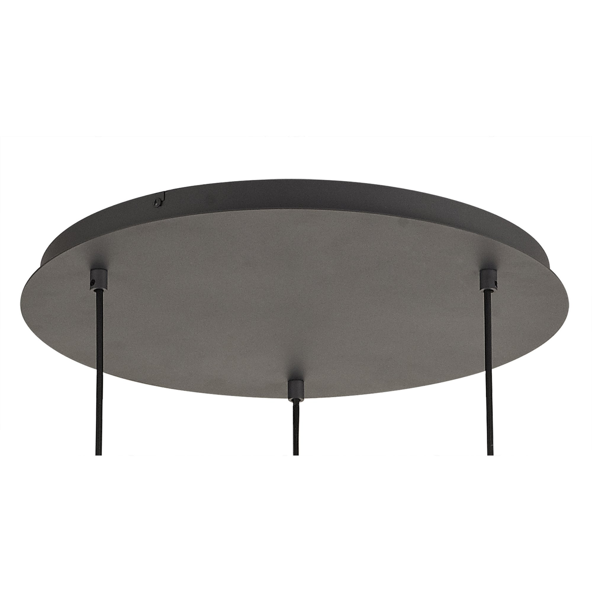IL32845 Andrea Pendant 3 Light E27 Round Graphite/Crystal