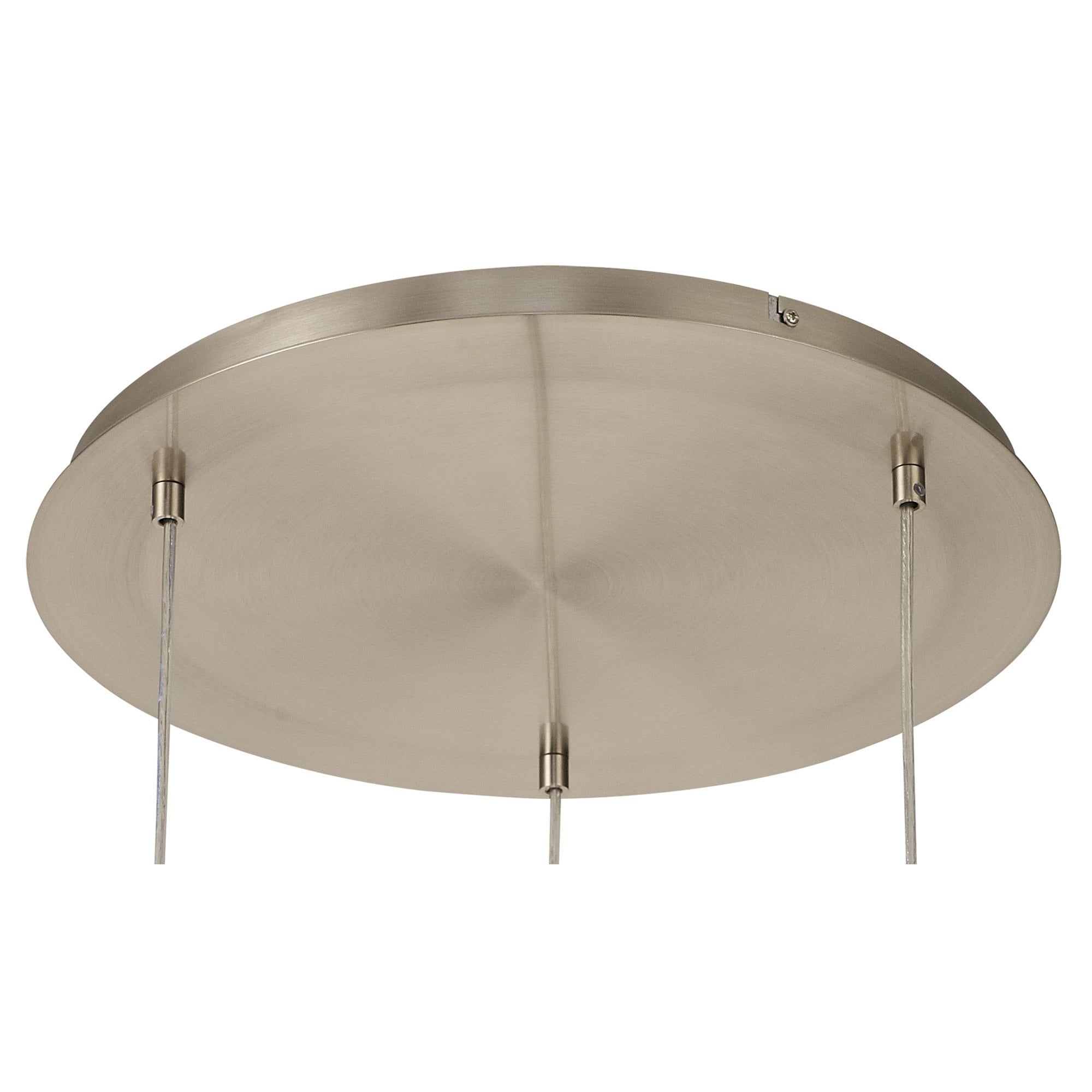 IL31614 Andrea Pendant 3 Light E27 Round Satin Nickel/Crystal