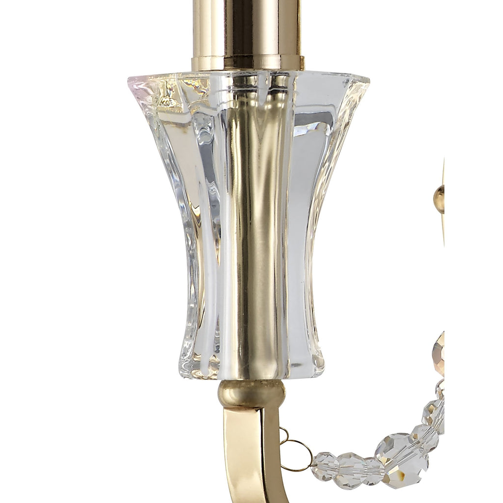 IL31750 Armand Wall Lamp 1 Light E14 French Gold/Crystal