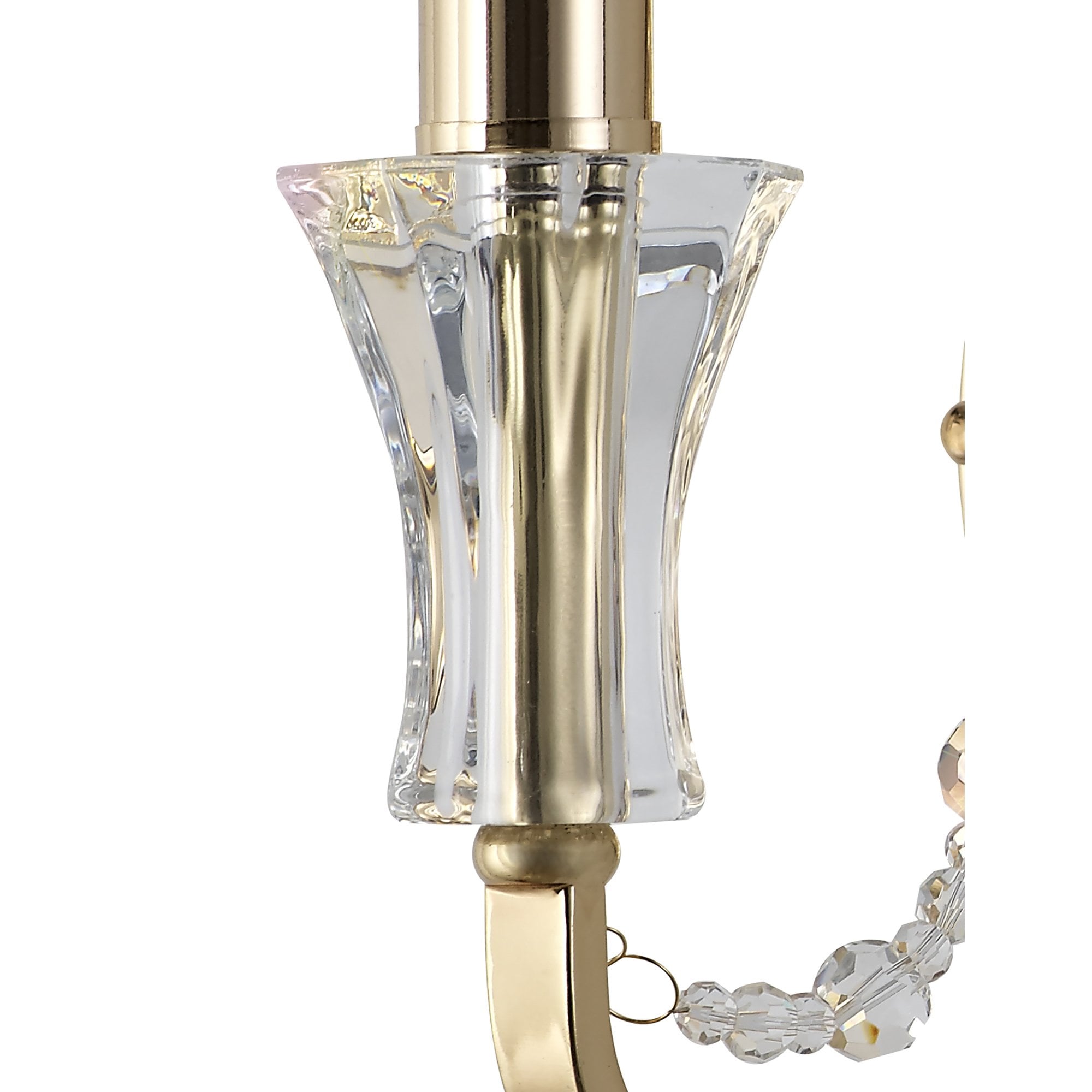 IL31750 Armand Wall Lamp 1 Light E14 French Gold/Crystal