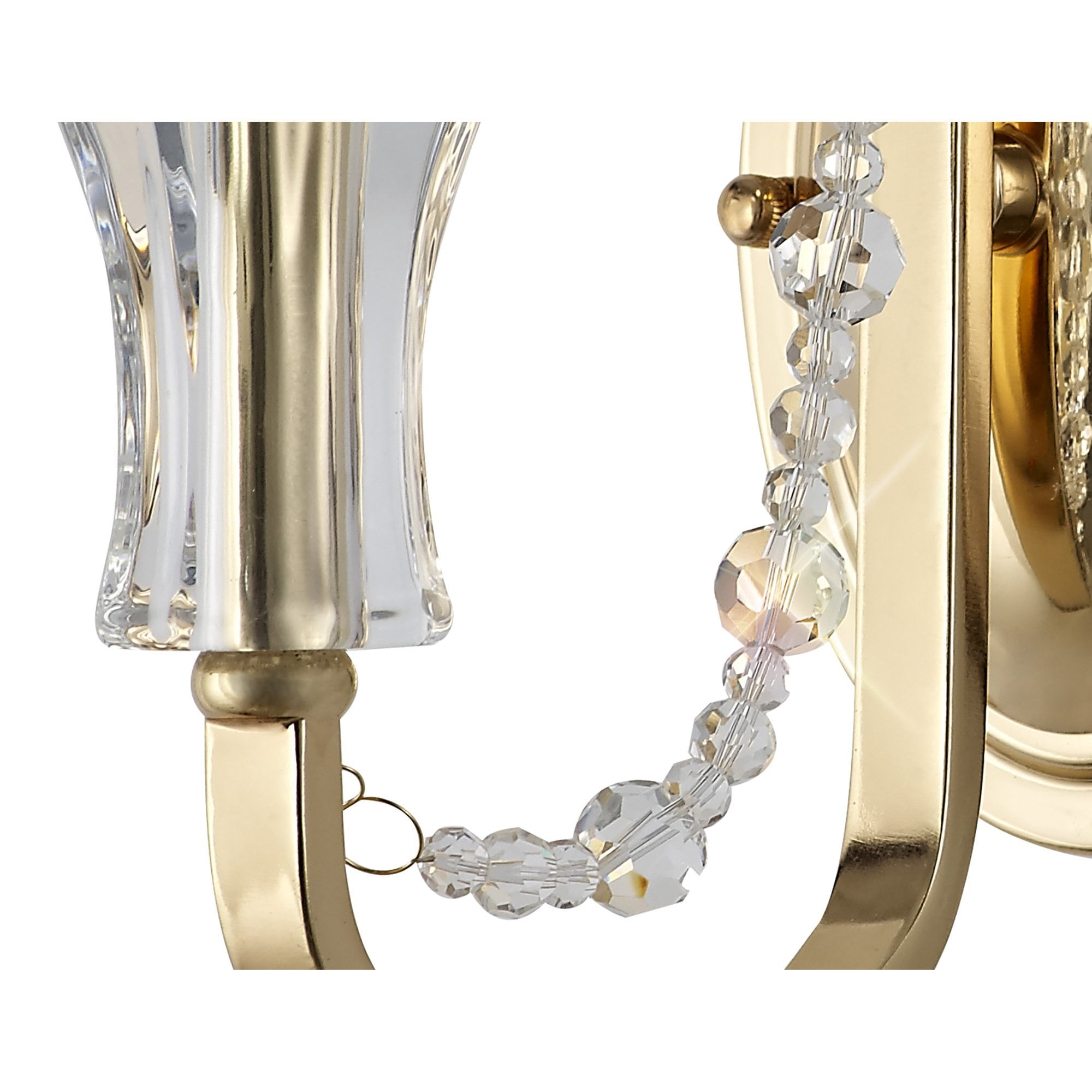 IL31750 Armand Wall Lamp 1 Light E14 French Gold/Crystal