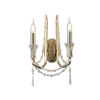 IL31751 Armand Wall Lamp 2 Light E14 French Gold/Crystal