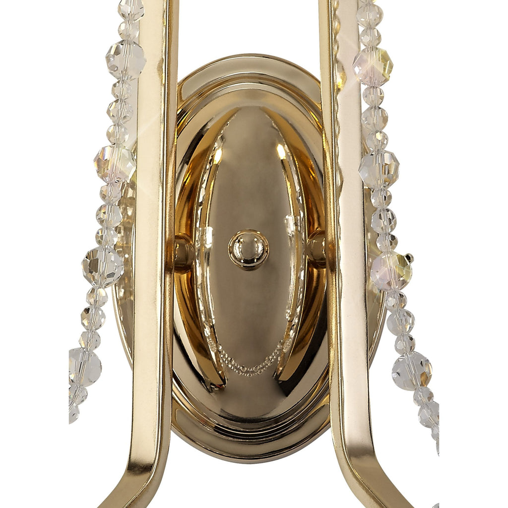IL31751 Armand Wall Lamp 2 Light E14 French Gold/Crystal