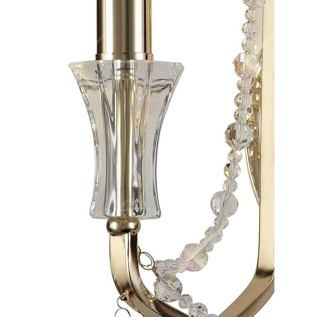 IL31751 Armand Wall Lamp 2 Light E14 French Gold/Crystal
