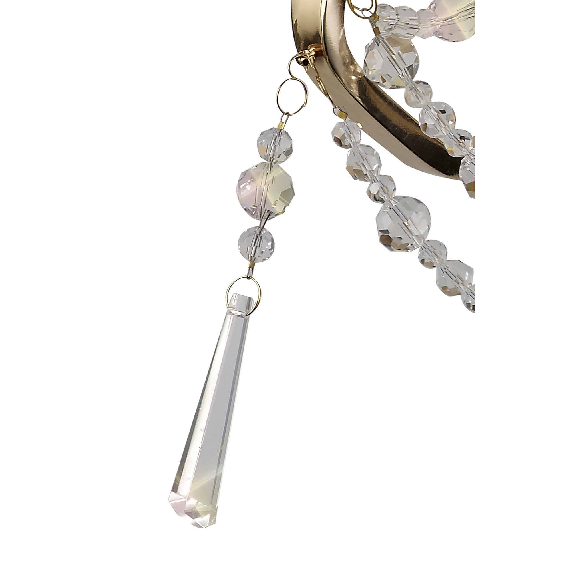 IL31751 Armand Wall Lamp 2 Light E14 French Gold/Crystal
