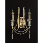 IL31751 Armand Wall Lamp 2 Light E14 French Gold/Crystal