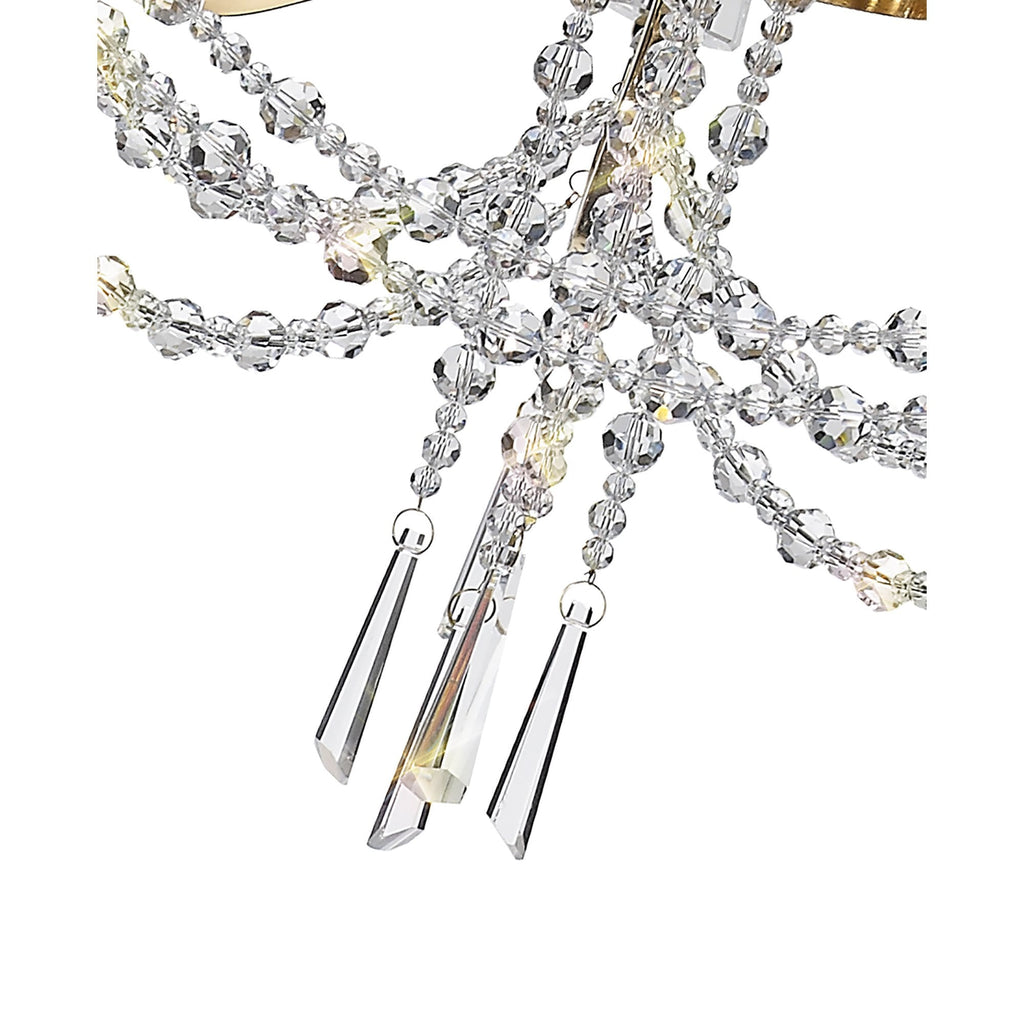 IL31752 Armand Pendant 3 Light E14 French Gold/Crystal