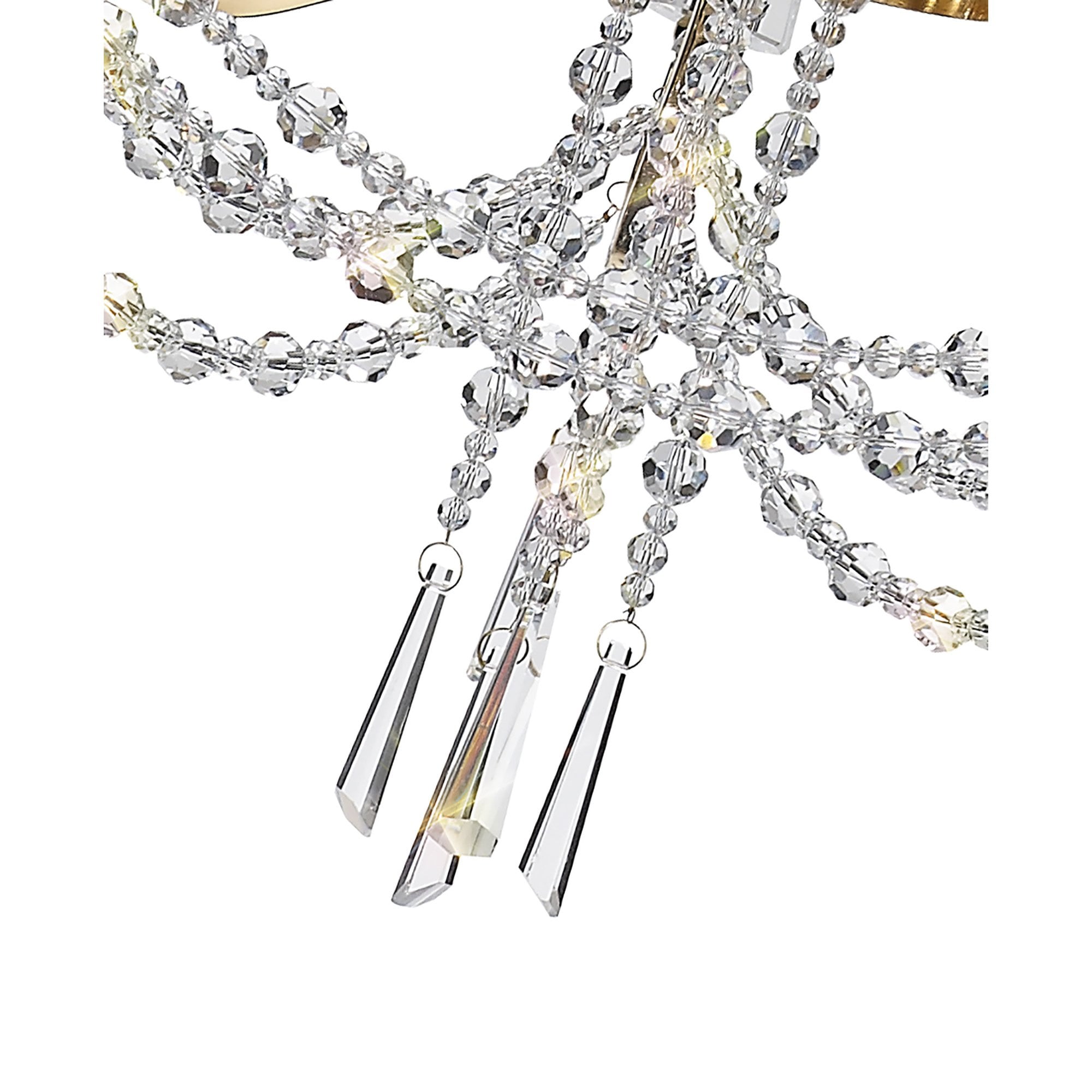 IL31752 Armand Pendant 3 Light E14 French Gold/Crystal