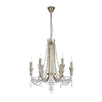 IL31753 Armand Pendant 6 Light E14 French Gold/Crystal