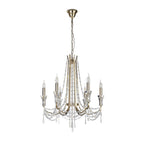 IL31753 Armand Pendant 6 Light E14 French Gold/Crystal