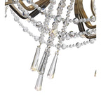 IL31753 Armand Pendant 6 Light E14 French Gold/Crystal