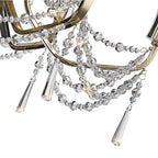 IL31753 Armand Pendant 6 Light E14 French Gold/Crystal