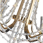 IL31753 Armand Pendant 6 Light E14 French Gold/Crystal