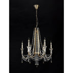 IL31753 Armand Pendant 6 Light E14 French Gold/Crystal
