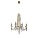IL31754 Armand Pendant 8 Light E14 French Gold/Crystal