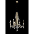 IL31754 Armand Pendant 8 Light E14 French Gold/Crystal