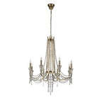 IL31754 Armand Pendant 8 Light E14 French Gold/Crystal