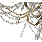 IL31754 Armand Pendant 8 Light E14 French Gold/Crystal