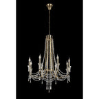 IL31754 Armand Pendant 8 Light E14 French Gold/Crystal