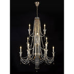 IL31755 Armand Pendant 6+3+3 Light E14 French Gold/Crystal