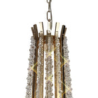 IL31755 Armand Pendant 6+3+3 Light E14 French Gold/Crystal