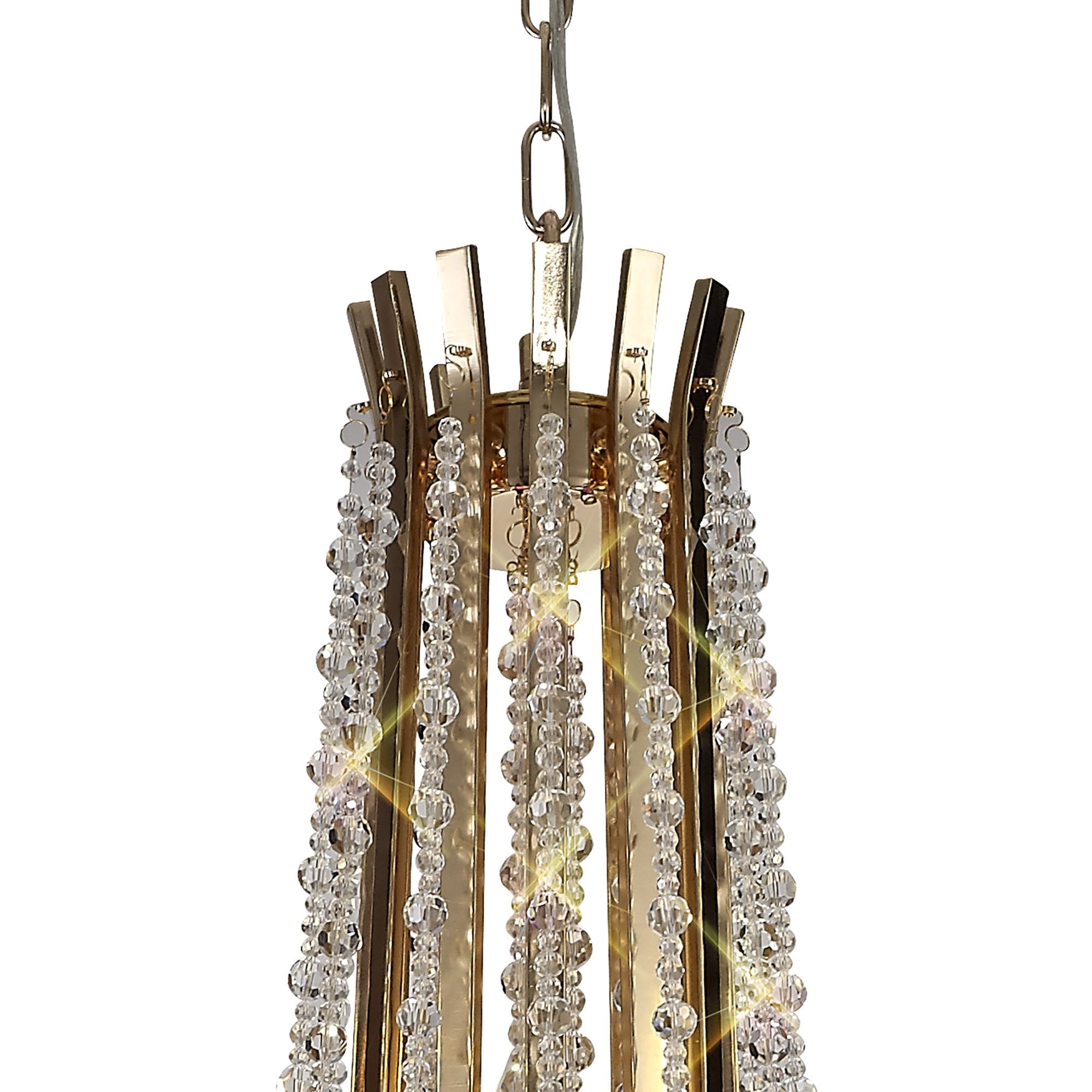 IL31755 Armand Pendant 6+3+3 Light E14 French Gold/Crystal