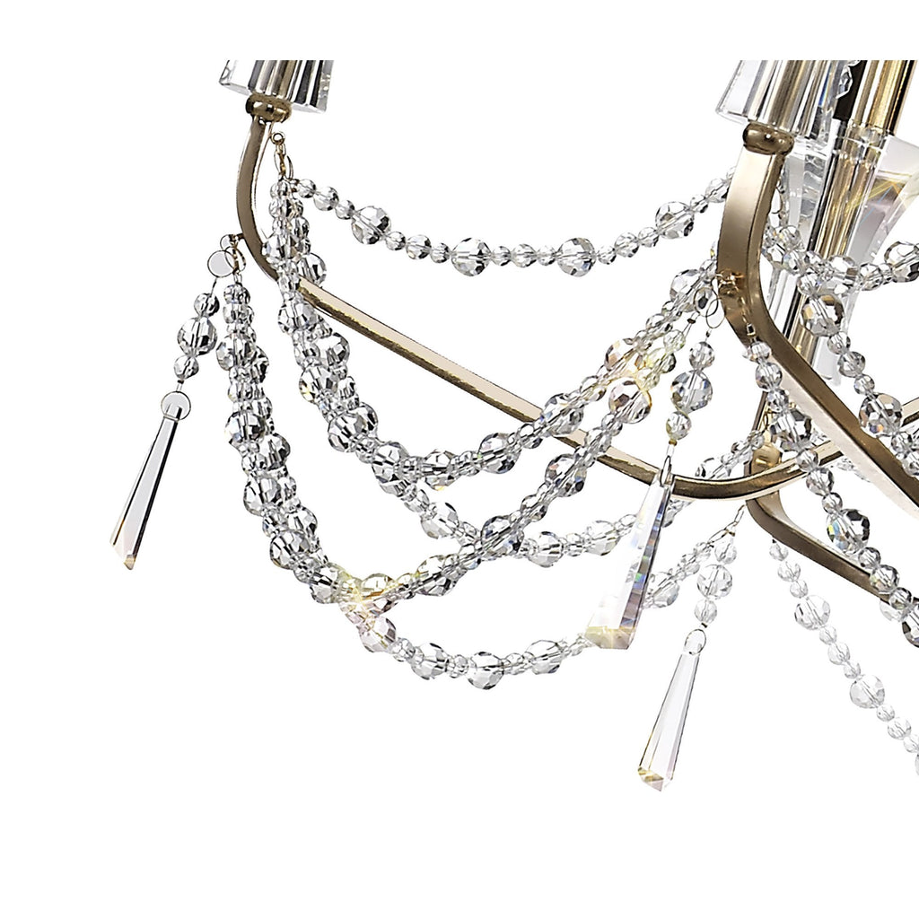IL31755 Armand Pendant 6+3+3 Light E14 French Gold/Crystal