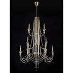 IL31755 Armand Pendant 6+3+3 Light E14 French Gold/Crystal