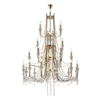 IL31761 Armand Pendant 12+6+3+3 Light E14 French Gold/Crystal