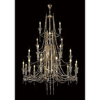 IL31761 Armand Pendant 12+6+3+3 Light E14 French Gold/Crystal
